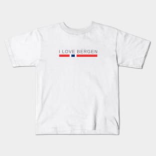 I Love Bergen Norway Kids T-Shirt